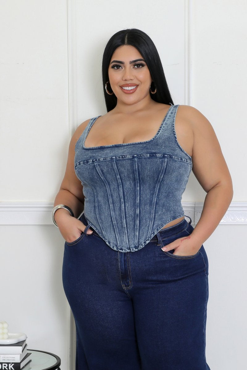 Divine Denim - Plus Size Top