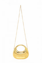 Load image into Gallery viewer, Gold Acrylic Half Moon Clutch Bag

