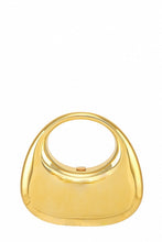 Load image into Gallery viewer, Gold Acrylic Half Moon Clutch Bag
