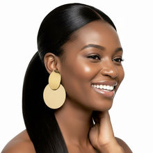 Load image into Gallery viewer, Reflections - Statement Disc Earrings
