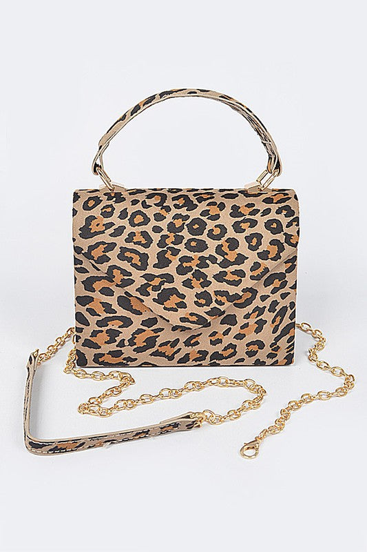 Leopard Envelope Clutch