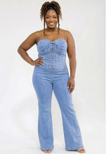 Load image into Gallery viewer, Denim Takeover - Plus Size Jumpsuit
