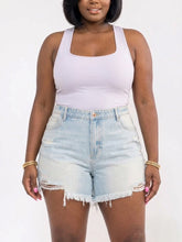 Load image into Gallery viewer, Plus Size - Distressed Denim Shorts
