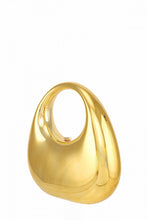 Load image into Gallery viewer, Gold Acrylic Half Moon Clutch Bag
