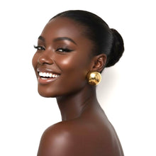 Load image into Gallery viewer, Classic Girl - Gold Stud Earrings
