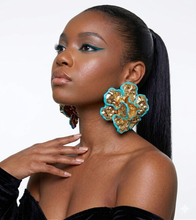 Load image into Gallery viewer, Hibiscus Heaven - Statement Earrings
