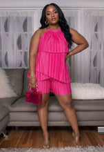 Load image into Gallery viewer, Bright and Pleated Romper - Plus
