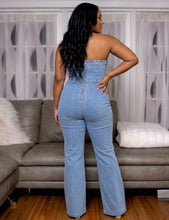 Load image into Gallery viewer, Denim Takeover - Plus Size Jumpsuit
