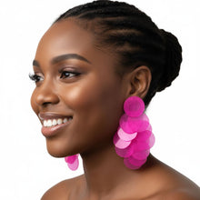 Load image into Gallery viewer, Layered Shells - Statement Earrings
