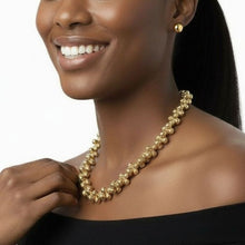 Load image into Gallery viewer, Gold Twisted Beads - Necklace Set
