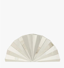 Load image into Gallery viewer, Pleated Fab Fan Metallic Clutch
