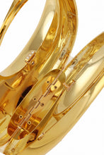 Load image into Gallery viewer, Gold Acrylic Half Moon Clutch Bag

