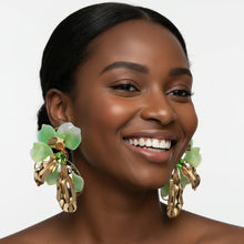 Load image into Gallery viewer, Green Goddess - Statement Earrings
