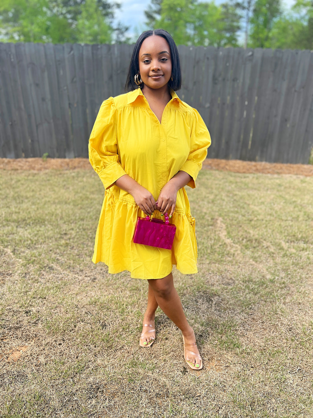 Yellow Lush - Flowy Dress