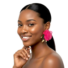 Load image into Gallery viewer, Call Her Rose - Statement Earrings
