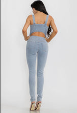 Load image into Gallery viewer, Denim Duchess - Open Back Jumpsuit
