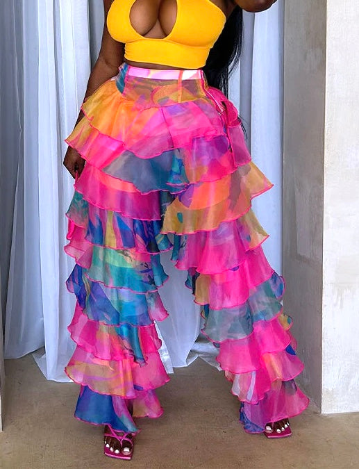 (PRE-ORDER) Prism Parade Tiered Statement Pants
