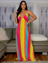 Load image into Gallery viewer, Something About Rainbows - Open Back Maxi Dress
