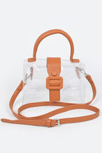 Load image into Gallery viewer, Transparent Clutch Bag w/ Crossbody Strap
