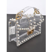Load image into Gallery viewer, Clearly Pearled Out - Clutch Bag
