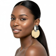 Load image into Gallery viewer, Reflections - Statement Disc Earrings
