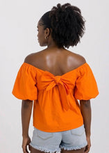 Load image into Gallery viewer, Orange Orchid - Off-shoulder Top
