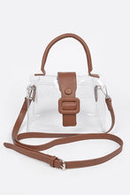 Load image into Gallery viewer, Transparent Clutch Bag w/ Crossbody Strap
