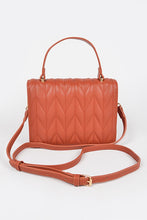 Load image into Gallery viewer, Chestnut Quilted Clutch
