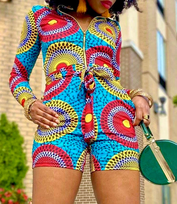 African Inspired Romper