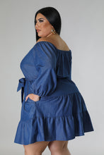 Load image into Gallery viewer, Ps, I Love Denim - Plus Off-Shoulder Dress
