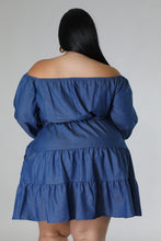 Load image into Gallery viewer, Ps, I Love Denim - Plus Off-Shoulder Dress
