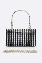 Load image into Gallery viewer, Rhinestones &amp; Pearls - Evening Clutch
