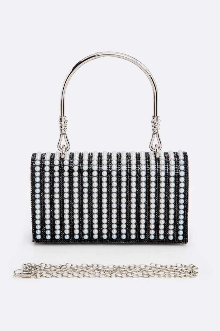 Rhinestones & Pearls - Evening Clutch