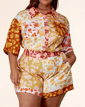 Load image into Gallery viewer, Floral Babe - Plus Size Shorts Set
