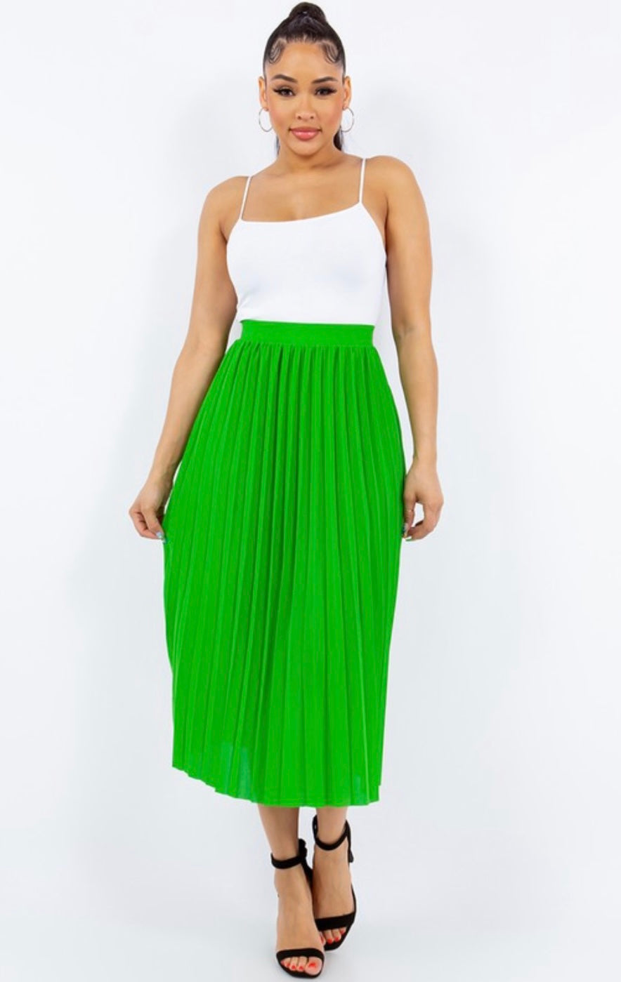 Pleated Midi Skirts