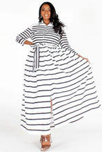 Load image into Gallery viewer, Striped Out - Button-Down Dress
