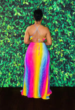 Load image into Gallery viewer, Risky Rainbow - Open Back Maxi Dress
