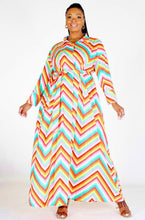 Load image into Gallery viewer, Like Candy - Chevron Maxi Dress
