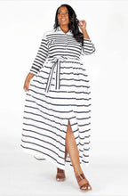 Load image into Gallery viewer, Striped Out - Button-Down Dress
