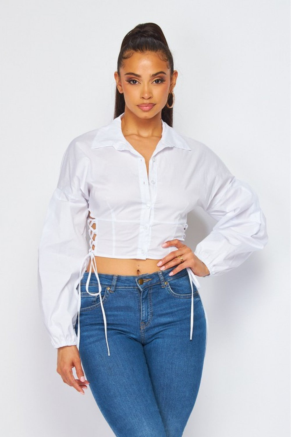 Strings Attached - Puff Sleeve Top