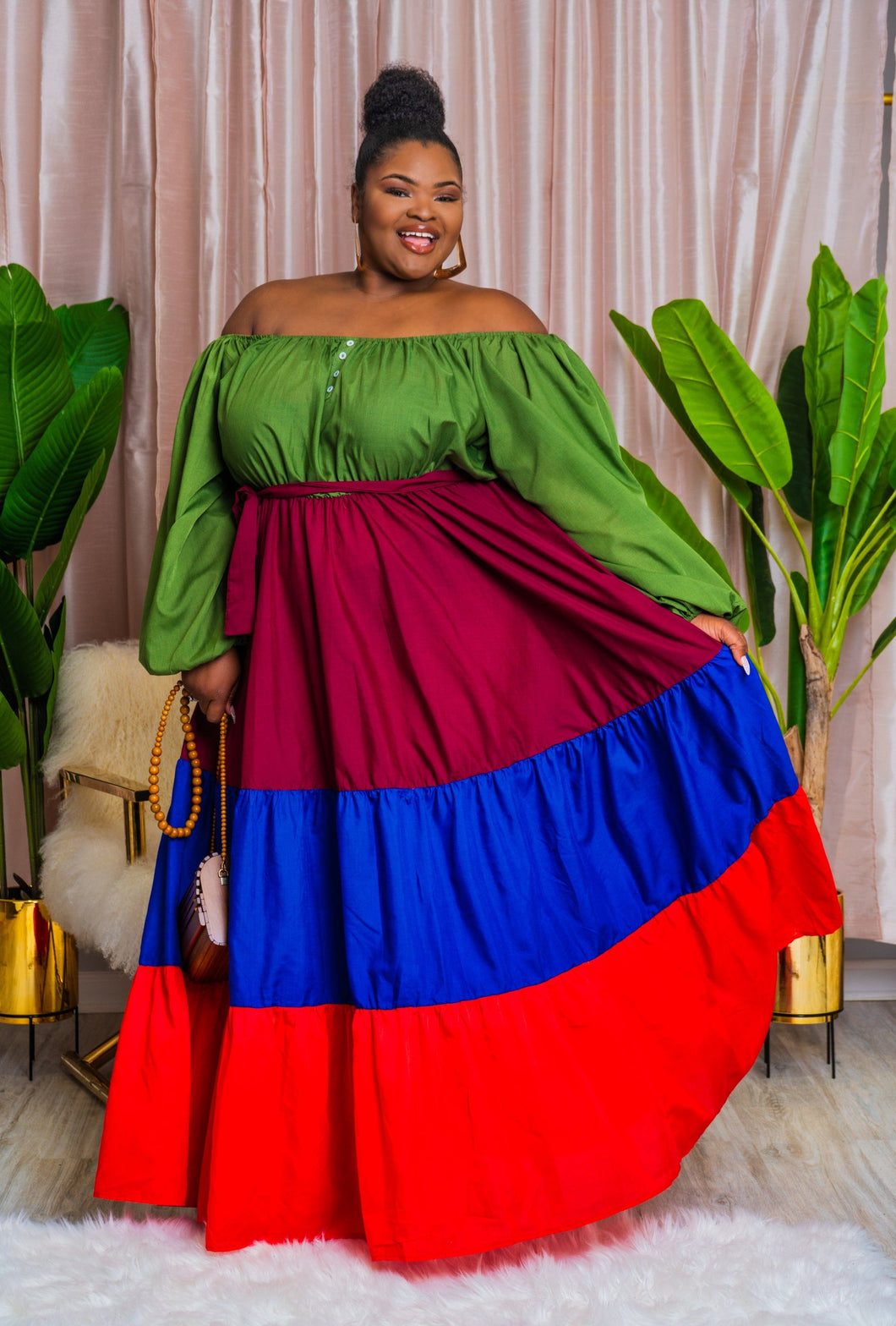 Fit for a Queen - Plus Size Maxi Dress