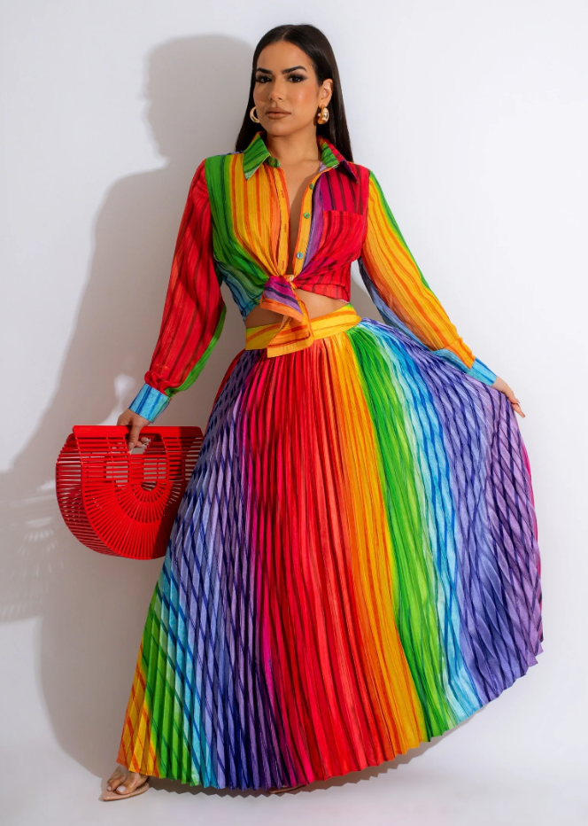 Rainbow Flex - Pleated Set