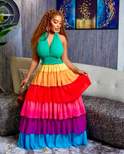 Load image into Gallery viewer, Dream Girl - Rainbow Tiered Dress
