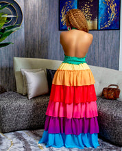 Load image into Gallery viewer, Dream Girl - Rainbow Tiered Dress
