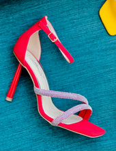 Load image into Gallery viewer, Red - Rhinestone Heels
