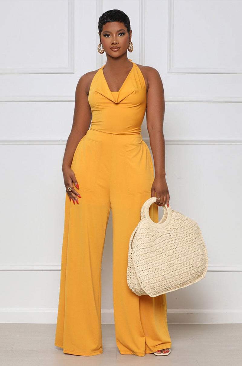 Golden Sunflower Jumpsuit – Shoe Essence BVI - Main Image