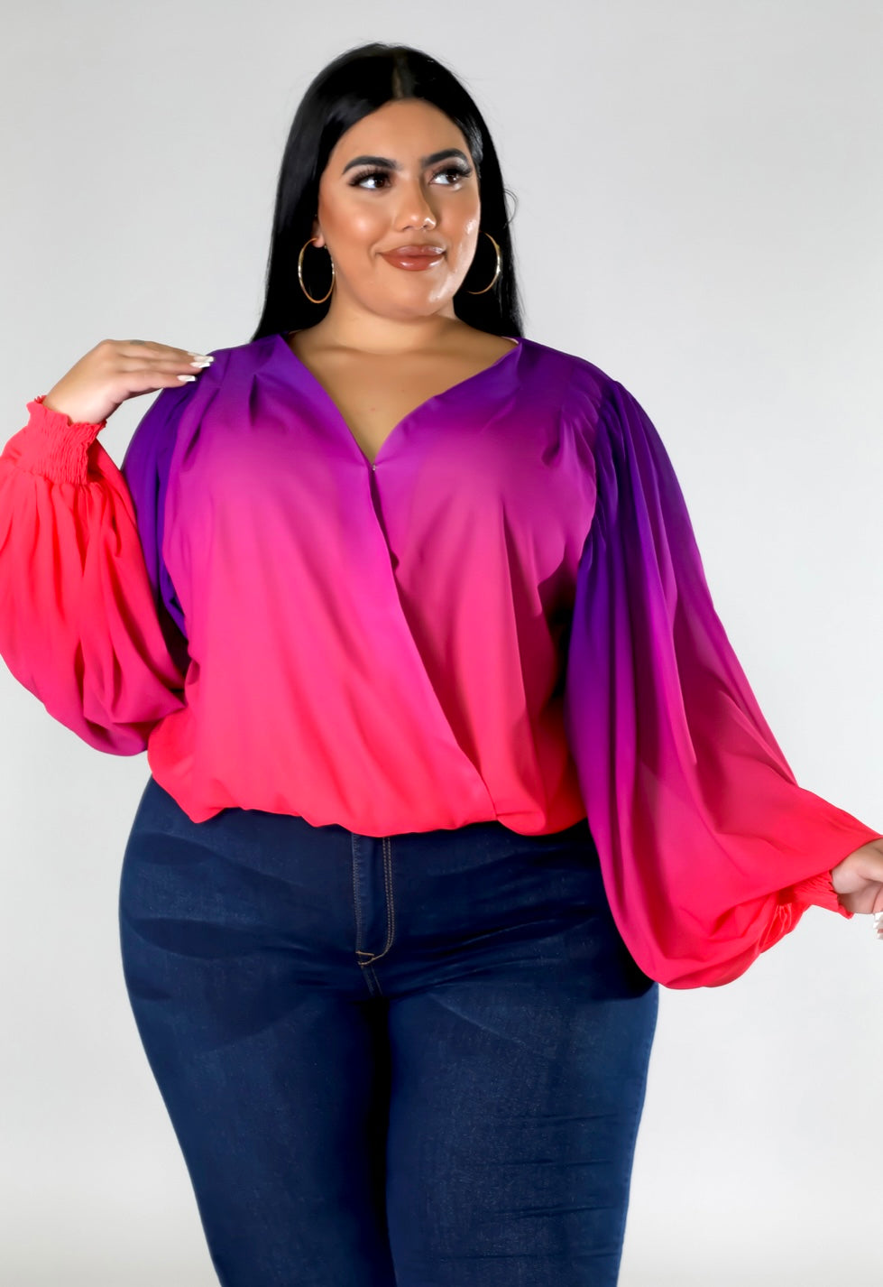 Sunset Chic - Plus Size Top