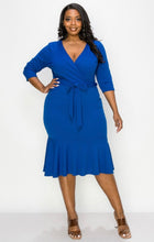 Load image into Gallery viewer, Feelin’ Blue - Bodycon Dress
