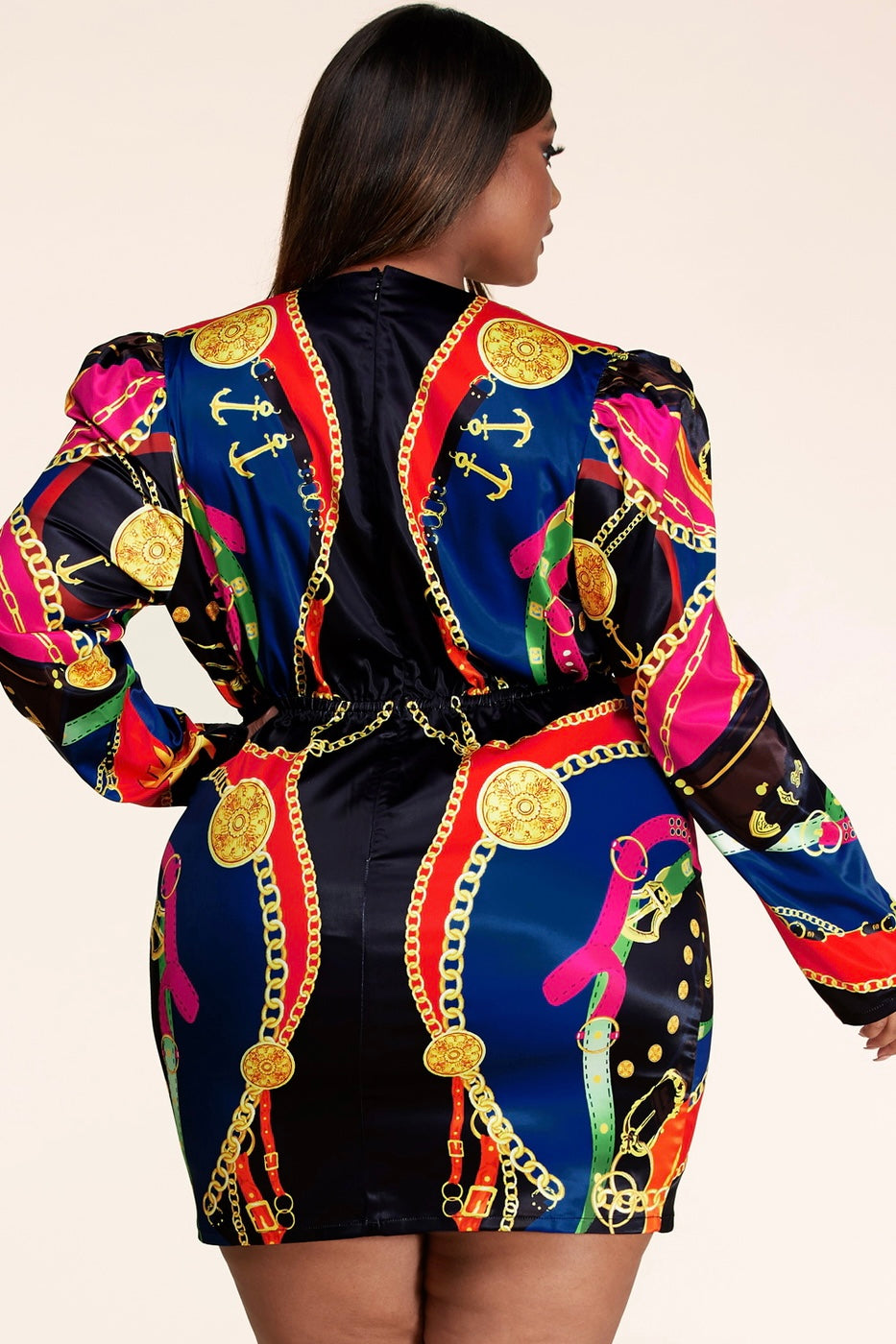 Versace Mami (Inspired) - Plus Size Multi Chain Dress – Shoe Essence BVI
