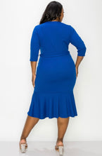 Load image into Gallery viewer, Feelin’ Blue - Bodycon Dress
